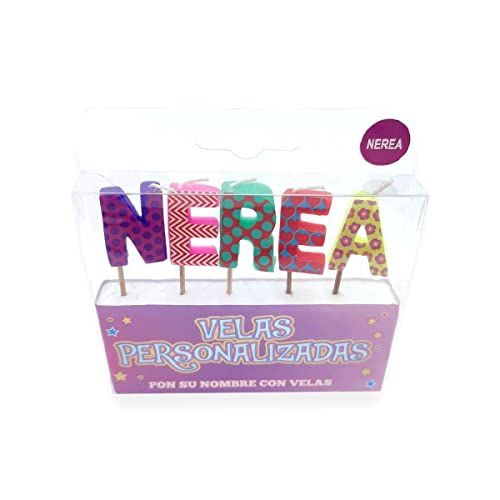 Kerzen mit Namen für Party und Geburtstag (Nerea) von Framan