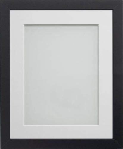 Frame Company Allington Range Bilderrahmen, Holz, schwarz, 14 x 11 Inches Mounted for A4 Image von Frame Company