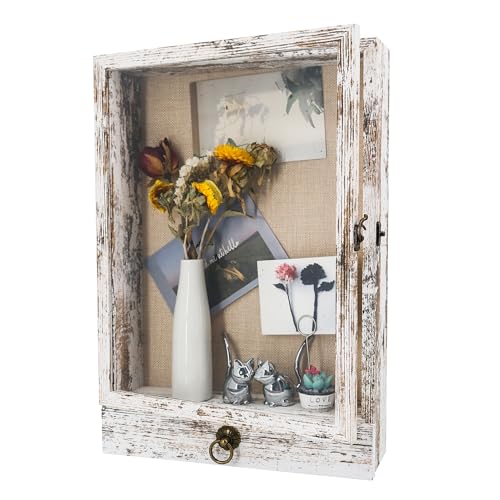 FramePro 30x40 3D Bilderrahmen mit Schubladen zum Befüllen, Holz Tiefer Rahmen mit Echtglas für Objektrahmen DIY Fotorahmen Memorabilia Bouquet Medaillen Geschenk zum Basteln-Weiß FramePro 30x40 3D Bilderrahmen mit Schubladen zum Befüllen, Holz Tiefer Rahmen mit Echtglas für Objektrahmen DIY Fotorahmen Memorabilia Bouquet Medaillen Geschenk zum Basteln-Weiß von FramePro