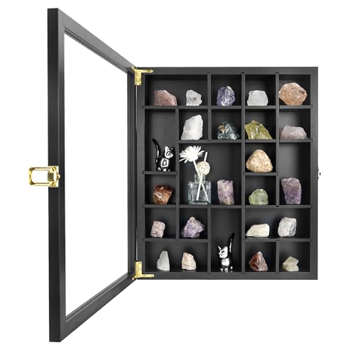 FramePro Felsen Bilderrahmen Vitrine Kristall Shadow Box 35x40cm 3D Rahmen zum Befüllen Tiefer Aufbewahrungsboxen Glasscheibe Holz Objektrahmen 13,5x16 - Schwarz FramePro Felsen Bilderrahmen Vitrine Kristall Shadow Box 35x40cm 3D Rahmen zum Befüllen Tiefer Aufbewahrungsboxen Glasscheibe Holz Objektrahmen 13,5x16 - Schwarz von FramePro
