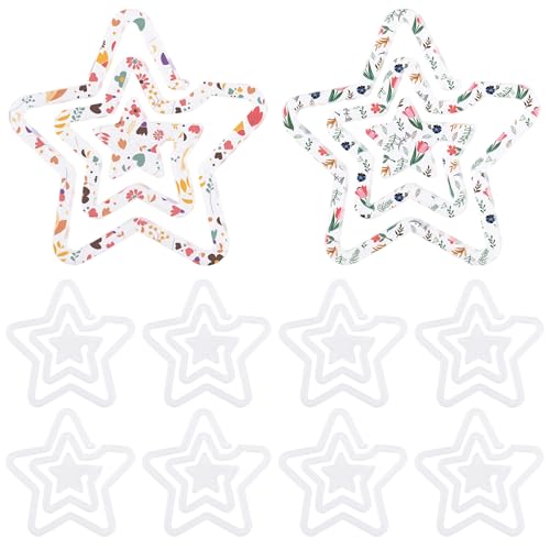 Framendino, 10 Stück Star Sublimation Acryl Büroklammern Jumbo Rohlinge für Büro Business DIY Supplies von Framendino