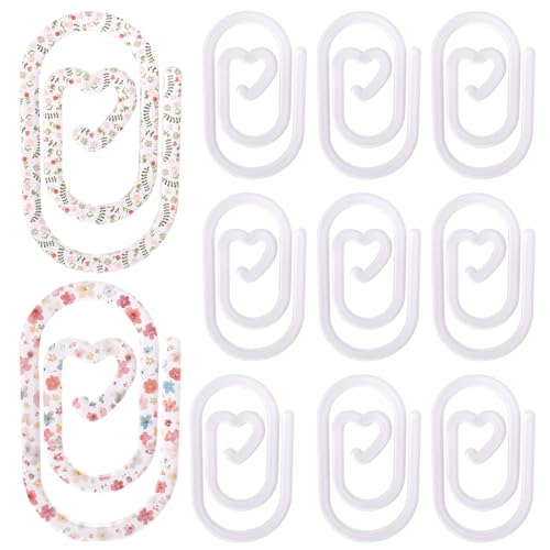 Framendino, 10 Stück Sublimations-Büroklammern, Acryl, Herz, Jumbo-Büroklammern, 10,2 x 6 cm, große Büroklammern für Büro, Heimwerkerbedarf Framendino, 10 Stück Sublimations-Büroklammern, Acryl, Herz, Jumbo-Büroklammern, 10,2 x 6 cm, große Büroklammern für Büro, Heimwerkerbedarf von Framendino