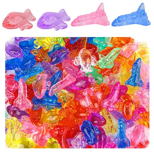 Framendino, 100 Stück Acryl-Flugzeug-Perlen, Mini-Kunststoff-Flugzeug-Anhänger, Großpackung für Bastelarbeiten, Kunst, Heimdekoration Framendino, 100 Stück Acryl-Flugzeug-Perlen, Mini-Kunststoff-Flugzeug-Anhänger, Großpackung für Bastelarbeiten, Kunst, Heimdekoration von Framendino