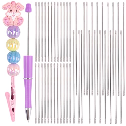 Framendino, 100 Stück Metall Perlen Stift Stäbe Dünner Draht Charms für Ersatzstangen Stift Schlüsselanhänger 72 mm 117 mm von Framendino