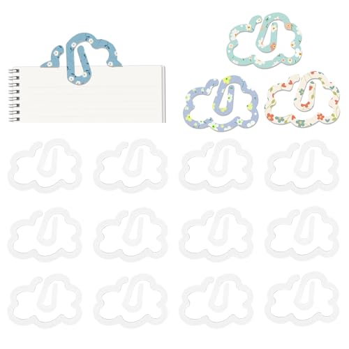 Framendino, 15 Stück Wolkenförmige Acryl-Büroklammern, Sublimation, blanko, Bastelbedarf Framendino, 15 Stück Wolkenförmige Acryl-Büroklammern, Sublimation, blanko, Bastelbedarf von Framendino