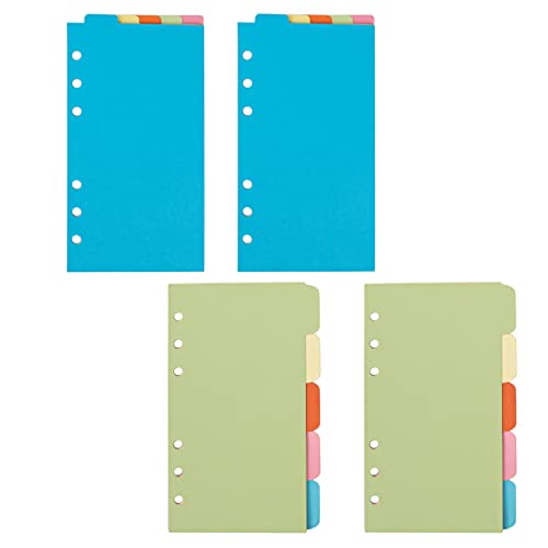 Framendino, 4 Set A6 Binder Trennblätter, 2 Sets vertikale Tabs & horizontale Papier-Trennblätter Index-Seitenkarten für 6-Loch-Ringbücher Filofax Notizbücher Tagebuch Planer Büro Framendino, 4 Set A6 Binder Trennblätter, 2 Sets vertikale Tabs & horizontale Papier-Trennblätter Index-Seitenkarten für 6-Loch-Ringbücher Filofax Notizbücher Tagebuch Planer Büro von Framendino