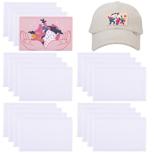 Framendino, 50 Stück Sublimations-Patches, blanko, zum Aufbügeln, für Bastelarbeiten, Mützen, Rucksäcke, Uniformen Framendino, 50 Stück Sublimations-Patches, blanko, zum Aufbügeln, für Bastelarbeiten, Mützen, Rucksäcke, Uniformen von Framendino