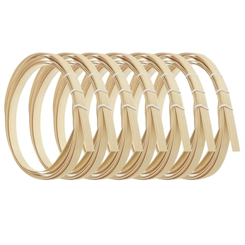 Framendino, 7 Rollen Streifen Flachrohr, natürliche Stäbchen, 1,9 cm breite Spule für Korbgeflecht, Flechten, Bastelbedarf, DIY Handwerk Framendino, 7 Rollen Streifen Flachrohr, natürliche Stäbchen, 1,9 cm breite Spule für Korbgeflecht, Flechten, Bastelbedarf, DIY Handwerk von Framendino