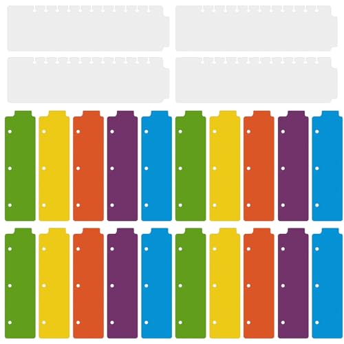 Framendino, Lesezeichen zum Einrasten, Kunststoff, für Ringbücher, 6 Farben, 24 Stück Framendino, Lesezeichen zum Einrasten, Kunststoff, für Ringbücher, 6 Farben, 24 Stück von Framendino