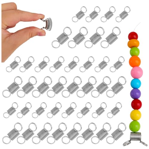 Framendino, Perlenfederklemmen, Stopper für Schmuckherstellung, Silber, 2 Größen, 40 Stück Framendino, Perlenfederklemmen, Stopper für Schmuckherstellung, Silber, 2 Größen, 40 Stück von Framendino