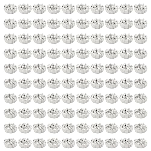 Framendino, Staubblattverbinder aus Metall, silberfarben, 100 Stück von Framendino