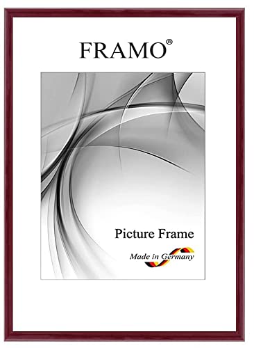 FRAMO Holz Bilderrahmen Schmal 24 x 30 cm aus Massivholz | Bordeaux-Rot Hochglanz | Farbe/Größe wählbar | Rahmen für Poster | Puzzle | Foto collage N°116 FRAMO Holz Bilderrahmen Schmal 24 x 30 cm aus Massivholz | Bordeaux-Rot Hochglanz | Farbe/Größe wählbar | Rahmen für Poster | Puzzle | Foto collage N°116 von FRAMO