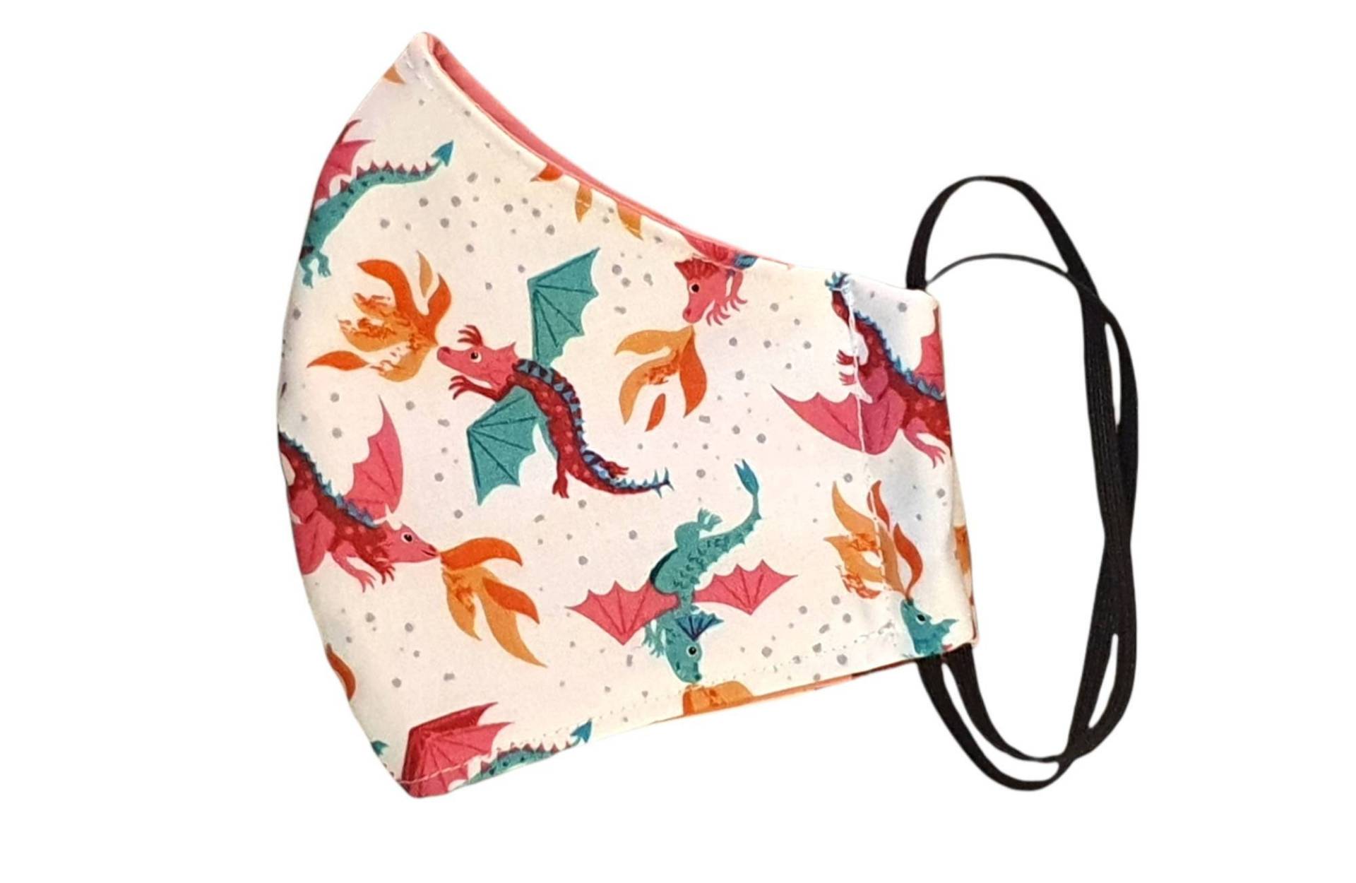 3 Lagen Drachen Gesichtsmaske, Filtertasche, Verstellbare Träger, 100% Baumwolle, Wiederverwendbare Maske, Waschbare Wales Welch Dragons 3 Lagen Drachen Gesichtsmaske, Filtertasche, Verstellbare Träger, 100% Baumwolle, Wiederverwendbare Maske, Waschbare Wales Welch Dragons von FrancescaWhyteUk