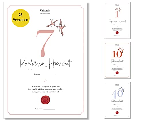 Frank Paperman® | 7. Hochzeitstag Geschenk | Ehejubiläum | kupferne Hochzeit | Urkunde Hochzeitstag | klassisch | Geschenkideen Hochzeitstag | Vordruck im DIN-A4-Format Frank Paperman® | 7. Hochzeitstag Geschenk | Ehejubiläum | kupferne Hochzeit | Urkunde Hochzeitstag | klassisch | Geschenkideen Hochzeitstag | Vordruck im DIN-A4-Format von Frank Paperman