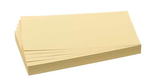 FRANKEN Moderationskarten Rechteck, 205 x 95 mm, 500 Stück, Präsentationskarten ideal für Meetings, Trainings, Schulungen im Büro oder Hotel und Lehrer in der Schule, Metaplankarten, Gelb, UMZ 1020 04 FRANKEN Moderationskarten Rechteck, 205 x 95 mm, 500 Stück, Präsentationskarten ideal für Meetings, Trainings, Schulungen im Büro oder Hotel und Lehrer in der Schule, Metaplankarten, Gelb, UMZ 1020 04 von Franken