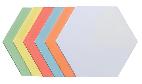 FRANKEN Moderationskarten Wabe, 190 x 165 mm, sortiert, 250 Stück, farblich sortiert, UMZH 1719 99 von Franken