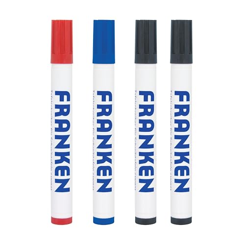 FRANKEN Board-Marker, nachfüllbar, 2-6 mm runde Spitze, 4 Stück, farblich sortiert, Z1903 FRANKEN Board-Marker, nachfüllbar, 2-6 mm runde Spitze, 4 Stück, farblich sortiert, Z1903 von Franken