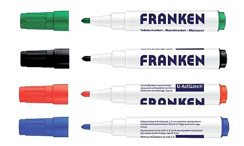 FRANKEN Board-Marker U-Act! Line, 3 mm feine Spitze, 4 Stück, farblich sortiert, Z1999 FRANKEN Board-Marker U-Act! Line, 3 mm feine Spitze, 4 Stück, farblich sortiert, Z1999 von Franken