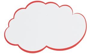 FRANKEN Moderationskarte Wolke, 420 x 250 mm, weiß mit FRANKEN Moderationskarte Wolke, 420 x 250 mm, weiß mit von Franken
