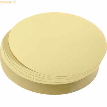 Franken Moderations-Karte Kreis 95mm Gelb 500 Stück Franken Moderations-Karte Kreis 95mm Gelb 500 Stück von Franken