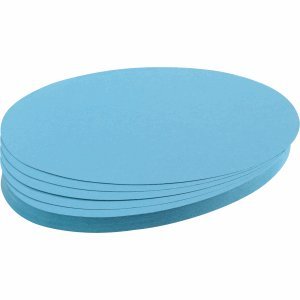 Franken Moderations-Karte Oval 190mmx110mm hellblau 500 Stück von Franken