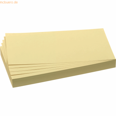 Franken Moderations-Karte Rechteck 205mmx95mm Gelb 500 Stück Franken Moderations-Karte Rechteck 205mmx95mm Gelb 500 Stück von Franken
