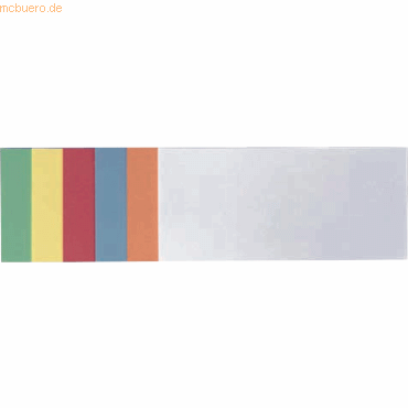 Franken Moderations-Karte Rechteck 9,5x20,5cm sortiert 250 Stück von Franken