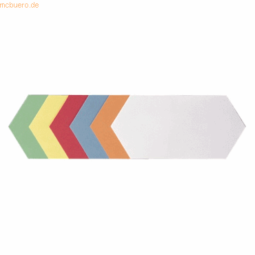 Franken Moderations-Karte Rhombus 9,5x20,5cm sortiert 250 Stück von Franken