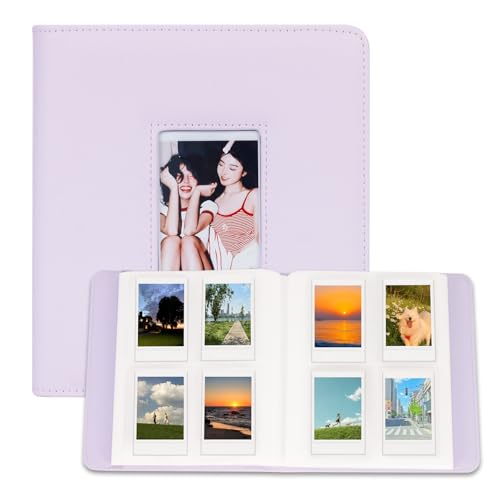 288 Taschen Fotoalbum für Speichern Sie 3-Zoll-Fotos, Fotoalbum Buch Passend Fujifilm Instax Mini 12/11/40/90/99/7+/EVO/Liplay/Link Film, K-pop Fotokarten (Fliederlila) von Frankmate