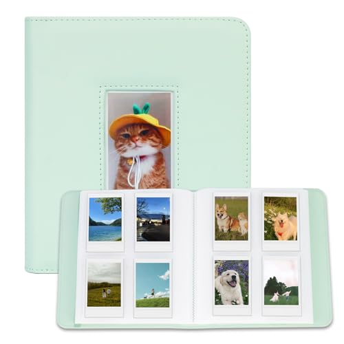 288 Taschen Fotoalbum für Speichern Sie 3-Zoll-Fotos, Fotoalbum Buch Passend Fujifilm Instax Mini 12/11/40/90/99/7+/EVO/Liplay/Link Film, K-pop Fotokarten (Mintgrün) von Frankmate