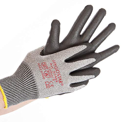 Hygostar Schnittschutz-Handschuh CUT SAFE PU-Beschichtung, schwarz, Größe XL, 33619 von FRANZ MENSCH