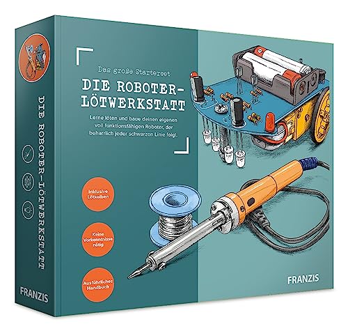 FRANZIS 67189 - Das große Starterset, die Roboter-Lötwerkstatt, lerne löten und baue deinen eigenen Roboter, inkl. Lötkolben und Handbuch FRANZIS 67189 - Das große Starterset, die Roboter-Lötwerkstatt, lerne löten und baue deinen eigenen Roboter, inkl. Lötkolben und Handbuch von Franzis