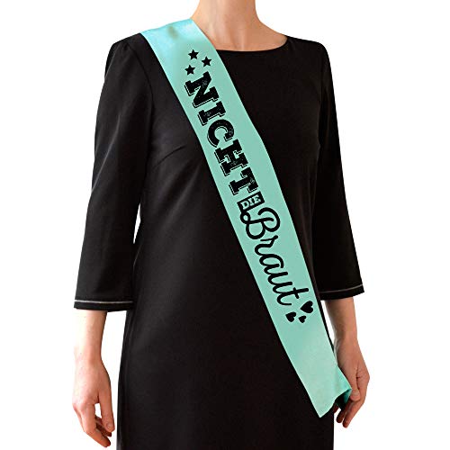 Frau WunderVoll® 6 JGA SCHÄRPEN TÜRKIS, Nicht DIE Braut/junggesellenabschied, Mädchen, Braut, Hochzeit, JGA Deko, JGA Accessoires, Mädelsabend, Schleier, Traumbraut von Frau WunderVoll
