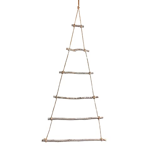 Frau WUNDERVoll® DIY Weihnachtsbaum Holz Leiterbaum zum Zusammenbauen Höhe ca. 110 cm/Adventskalender Weihnachten Advent Deko Tannenbaum Wanddekoration von Frau WUNDERVoll