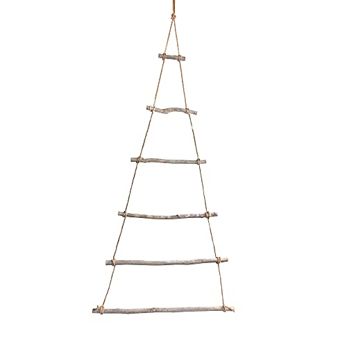 Frau WunderVoll® DIY Weihnachtsbaum Holz Leiterbaum zum Zusammenbauen Höhe ca. 110 cm/Adventskalender Weihnachten Advent Deko Tannenbaum Wanddekoration von Frau WunderVoll