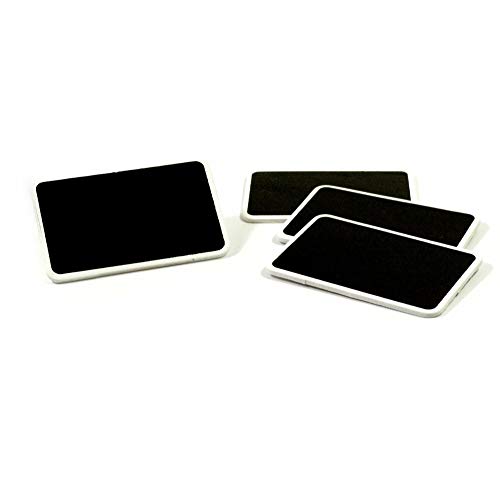 Frau WunderVoll® 24 TAFELN AUS Holz, WEISSER Rand, 8,6 x 5,6 cm/zum beschriften, Kreidetafeln, Tafeln klein, mini Tafeln, Wegweiser, Hochzeit, Tischkarten, Memo, Message, Tischdeko von Frau WunderVoll