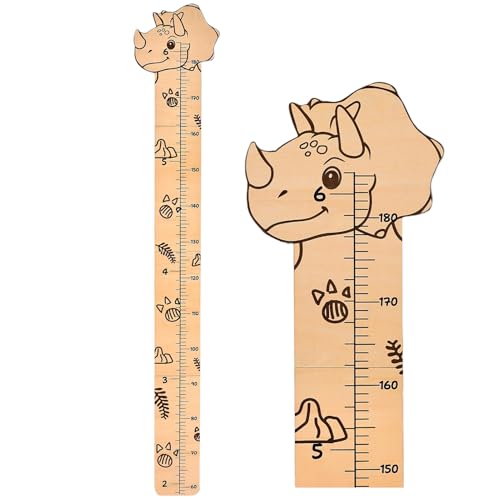 Children Height Chart, Wall Mounted Pvc Growth Ruler, Cartoon Animal Measurement Tracker, Kid Increase Monitoring Scale for Nursery Bedroom or Playroom to Boy & Girl 54.69.4 Inches von Fravsiu
