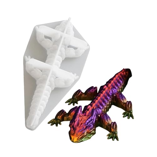 Dragon Resin Mold, Resin Mould, Epoxidharz, Tier-Kunstform, Drachenharzform, multifunktionale Silikonharzform für Epoxidharz, Schmuck und Ornamente Dragon Resin Mold, Resin Mould, Epoxidharz, Tier-Kunstform, Drachenharzform, multifunktionale Silikonharzform für Epoxidharz, Schmuck und Ornamente von Fravsiu