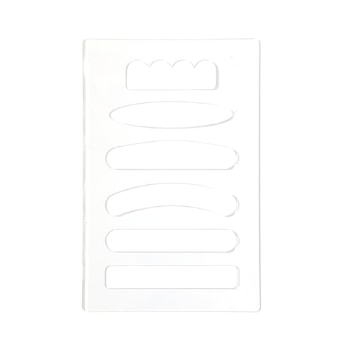 Fräseinlagen-Vorlagen, 19,5 x 30 cm, transparente Charcuterie-Brett-Griffschablone für Valet-Tablett, 19,5 x 30 cm, mit Schnittführungswerkzeugen für Küche, Holzbearbeitung, handgefertigt, Basteln von Fravsiu