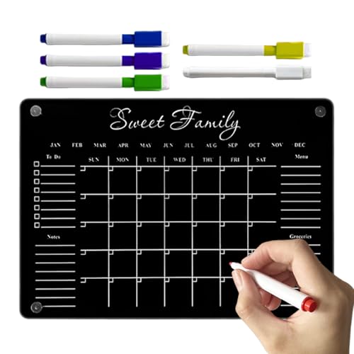 Fravsiu Magnetisches Whiteboard für Kühlschrank, löschbarer Notizblock für Einkaufsliste – leichtes Trocken-Whiteboard mit 6 abwischbaren Markern für Küche, Haus und Büro Fravsiu Magnetisches Whiteboard für Kühlschrank, löschbarer Notizblock für Einkaufsliste – leichtes Trocken-Whiteboard mit 6 abwischbaren Markern für Küche, Haus und Büro von Fravsiu
