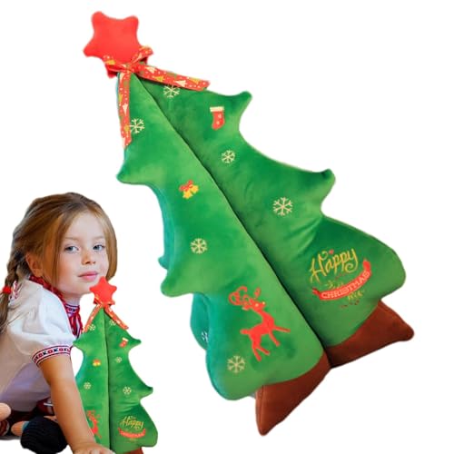 Fravsiu Weihnachtsbaumkissen | Weihnachtsbaumkissen | Plüsch-Weihnachtsbaumspielzeug | Plüschkissen aus Plüsch, Weihnachtsbaum aus bequemem Plüschstoff für Sofa, Auto, Balkon, Kinderwagen Fravsiu Weihnachtsbaumkissen | Weihnachtsbaumkissen | Plüsch-Weihnachtsbaumspielzeug | Plüschkissen aus Plüsch, Weihnachtsbaum aus bequemem Plüschstoff für Sofa, Auto, Balkon, Kinderwagen von Fravsiu