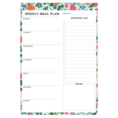 Fridge Grocery List Magnet, Weekly Meal Planning Notepad, 60 Tear Off Sheets Memo Pad, Magnetic Back for Easy Mounting, Ideal for Groceries Shopping Lists and Kitchen Organization Fridge Grocery List Magnet, Weekly Meal Planning Notepad, 60 Tear Off Sheets Memo Pad, Magnetic Back for Easy Mounting, Ideal for Groceries Shopping Lists and Kitchen Organization von Fravsiu