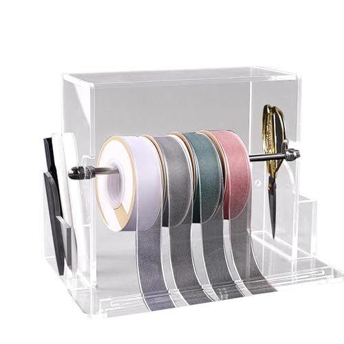 Ribbon Organizer, tragbarer Ribbon Organizer, transparenter Ribbon Storage Organizer, Ribbon Organizer Rack für Crafts Supplies, Ribbon, Spools, Ribbon Storage 22,5 x 8,5 x 14,5 cm | 8,86 x 3,34 x Ribbon Organizer, tragbarer Ribbon Organizer, transparenter Ribbon Storage Organizer, Ribbon Organizer Rack für Crafts Supplies, Ribbon, Spools, Ribbon Storage 22,5 x 8,5 x 14,5 cm | 8,86 x 3,34 x von Fravsiu