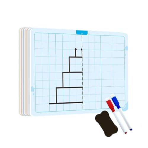 Symmetrie-Zeichenbrett, radierbares Lernset, Kreativitätsentwicklungsaktivität, Konzentrationstrainingswerkzeug, Lern-Zeichenblock für, Mädchen, Schule, komplettes Spaß-Set, weiche Farbe Symmetrie-Zeichenbrett, radierbares Lernset, Kreativitätsentwicklungsaktivität, Konzentrationstrainingswerkzeug, Lern-Zeichenblock für, Mädchen, Schule, komplettes Spaß-Set, weiche Farbe von Fravsiu