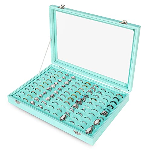 Frebeauty Große Schmuckschatulle 6 Ebenen PU-Leder, Schmuck-Organizer mit Schloss Aufbewahrungsbox mit Spiegel, Zubehörhalter mit 5 Schubladen für Ohrringe, Halsketten, Armbänder für Frauen (türkis) Frebeauty Große Schmuckschatulle 6 Ebenen PU-Leder, Schmuck-Organizer mit Schloss Aufbewahrungsbox mit Spiegel, Zubehörhalter mit 5 Schubladen für Ohrringe, Halsketten, Armbänder für Frauen (türkis) von Frebeauty