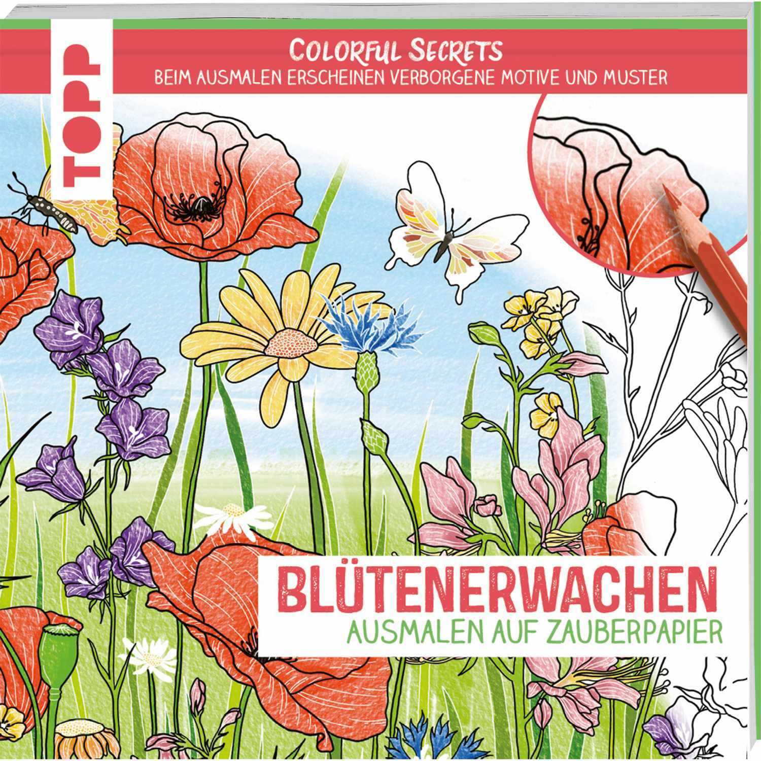 Blütenerwachen - Ausmalen auf Zauberpapier Blütenerwachen - Ausmalen auf Zauberpapier von TOPP