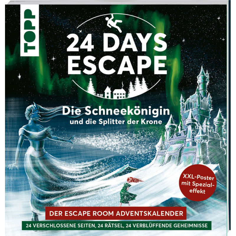 24 Days Escape - Der Escape Room Adventskalender: Die Schneekönigin Und Die Splitter Der Krone - Illina Grünwald, Kartoniert (TB) von Frech