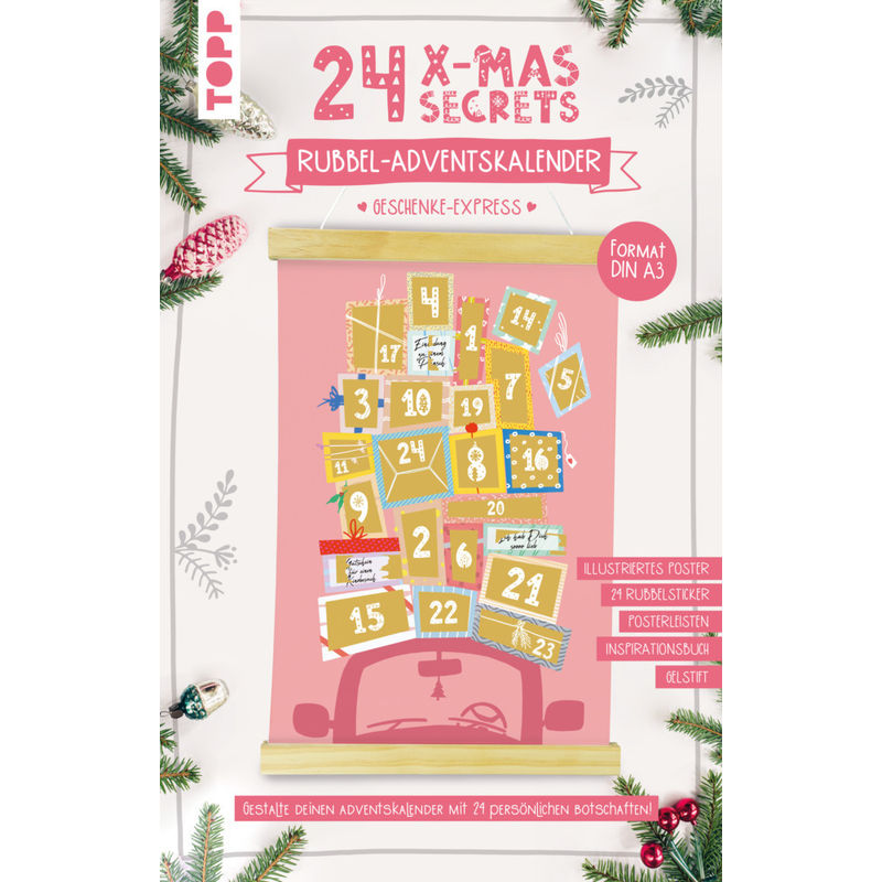 Adventskalender - 24 X-Mas Secrets - Rubbel-Adventskalender - Geschenke-Express von Frech
