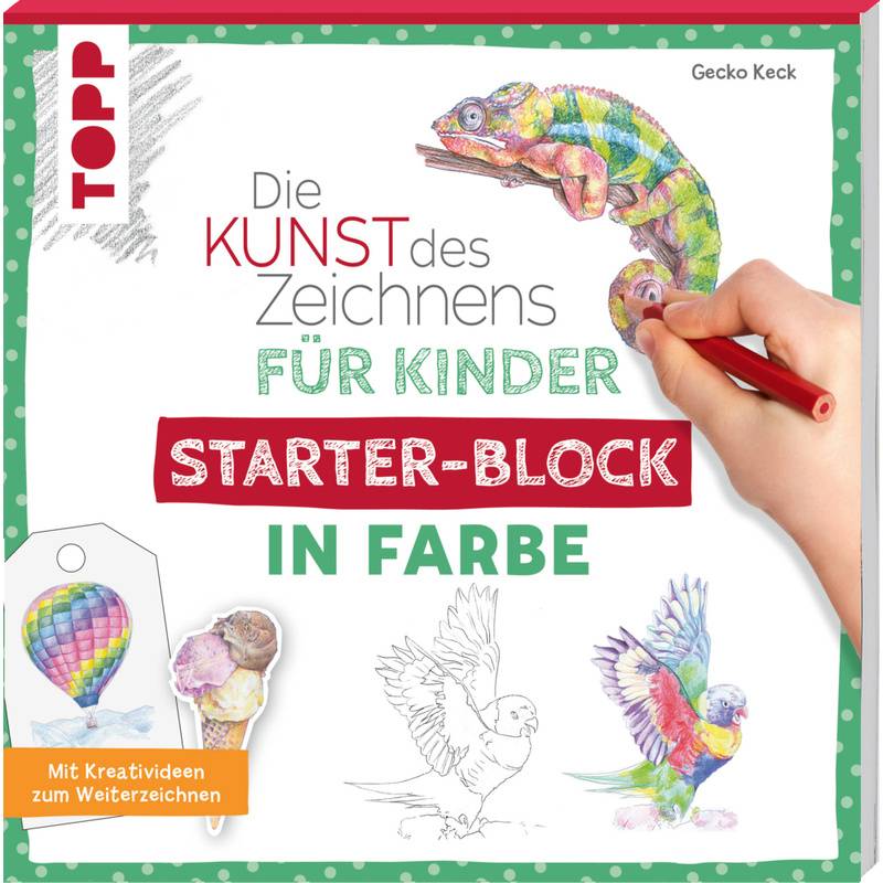 Die Kunst Des Zeichnens Für Kinder Starter-Block - In Farbe - Gecko Keck, Taschenbuch von Frech