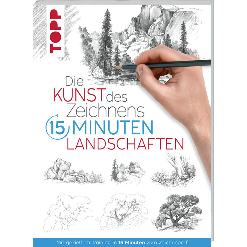 Die Kunst Des Zeichnens 15 Minuten - Landschaften - frechverlag, Kartoniert (TB) von Frech